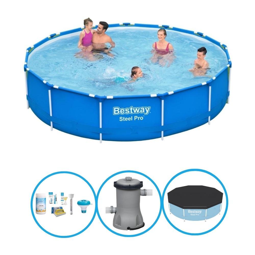 Bestway Pool Steel Pro - Poolpaket - 396x84 cm von Bestway