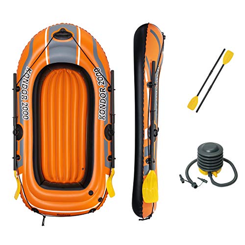 Bestway Unisex Jugend 6'5" X 45"/1.96m 1.14m Kondor 2000 Set Boote, Orange, 1.96m X 1.14m EU Bestway Unisex Jugend 6'5" X 45"/1.96m 1.14m Kondor 2000 Set Boote, Orange, 1.96m X 1.14m EU von Bestway