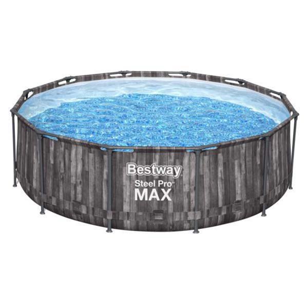 Bestway Steel Pro Max Ø 366x100 Cm Round Steel Frame Above Ground Pool Blau 9150 Liters von Bestway