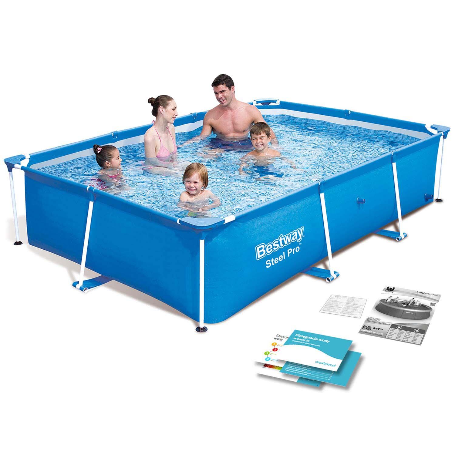 ÜBERSCHRIFT Schwimmen Pool - Bestway 259 x 170 x 61cm blau von Bestway