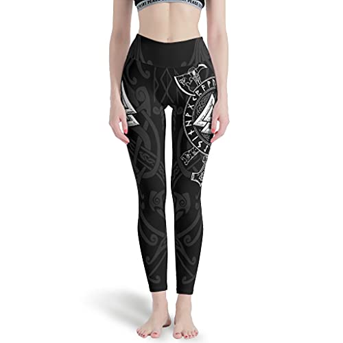 Bestwe Wikinger Runen Hammer Damen Yogahose Sporthose Lange High Waist Blinkdicht Leggins Fitnesshose Laufhose Freizeithose Gym Workout Leggings White 4X-Large Bestwe Wikinger Runen Hammer Damen Yogahose Sporthose Lange High Waist Blinkdicht Leggins Fitnesshose Laufhose Freizeithose Gym Workout Leggings White 4X-Large von Bestwe
