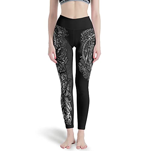 Wikinger Odin Baum des Lebens Damen Yogahosen Sporthose Lange Hohe Taille Blinkdicht Yoga Leggings Fitnesshose Laufhose Freizeithose Gym Workout Leggings White Large Wikinger Odin Baum des Lebens Damen Yogahosen Sporthose Lange Hohe Taille Blinkdicht Yoga Leggings Fitnesshose Laufhose Freizeithose Gym Workout Leggings White Large von Bestwe