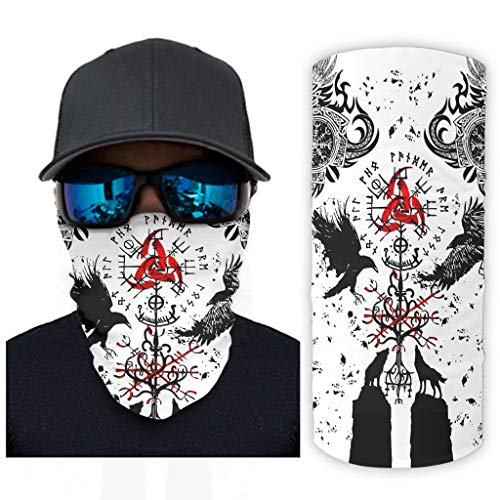 Wikinger Tattoo Muninn Crow 12 in 1 Multifunktional Sport-Halstuch Magische Stirnbänder für den Außenbereich für Staub Wind Sonnenschutz Frauen&Herren White OneSize Wikinger Tattoo Muninn Crow 12 in 1 Multifunktional Sport-Halstuch Magische Stirnbänder für den Außenbereich für Staub Wind Sonnenschutz Frauen&Herren White OneSize von Bestwe