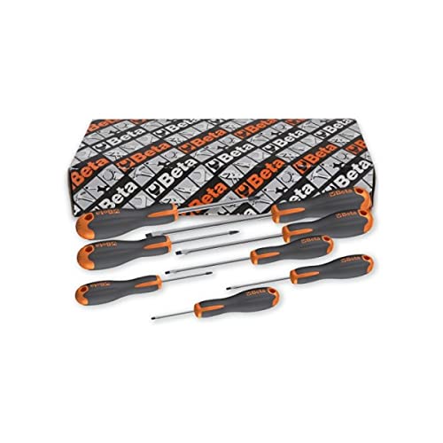 BETA UTENSILI Unisex-Adult KIT Cacciaviti EVOX 8PZ (2,5x50/3x75/4x100mm.) -OEM, Nero, Unica von Beta