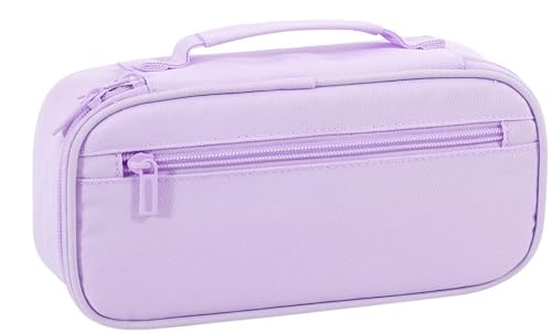 Betarami Federmäppchen Federtaschen Mäppchen Etui Stifte 5 Fach, Federtasche große Kapazität Federmappe,Teenager Erwachsene Schlamppermäppchen, Pencil Case mit Tragegriff für Schule,Büro, Lila Betarami Federmäppchen Federtaschen Mäppchen Etui Stifte 5 Fach, Federtasche große Kapazität Federmappe,Teenager Erwachsene Schlamppermäppchen, Pencil Case mit Tragegriff für Schule,Büro, Lila von Betarami