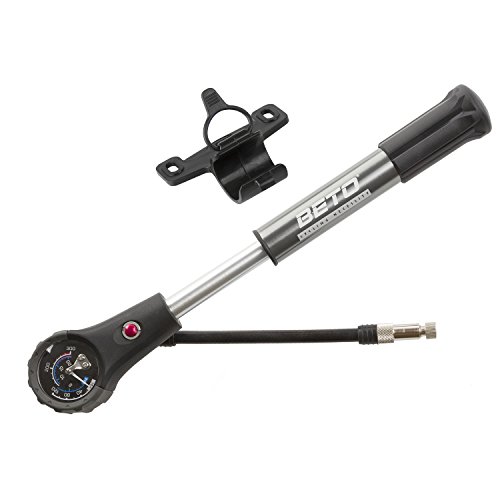 Beto Dual Function 2in1 Dämpferpumpe, Handpumpe, Fahrradpumpe, Luftpumpe, mit Manometer, 300psi, 21bar, AV, FV, Autoventil, Französisches Ventil, aus Aluminium Beto Dual Function 2in1 Dämpferpumpe, Handpumpe, Fahrradpumpe, Luftpumpe, mit Manometer, 300psi, 21bar, AV, FV, Autoventil, Französisches Ventil, aus Aluminium von Beto