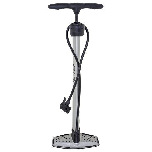 BETO Standpumpe, Fahrradpumpe, Luftpumpe, mit Manometer, mit Universaldoppelpumpenkopf, 160psi, 11bar, AV, DV, FV, Autoventil, Dunlopventil, Französisches Ventil, softgrip, Anti-Rutschfußplatte, aus Aluminium BETO Standpumpe, Fahrradpumpe, Luftpumpe, mit Manometer, mit Universaldoppelpumpenkopf, 160psi, 11bar, AV, DV, FV, Autoventil, Dunlopventil, Französisches Ventil, softgrip, Anti-Rutschfußplatte, aus Aluminium von Beto