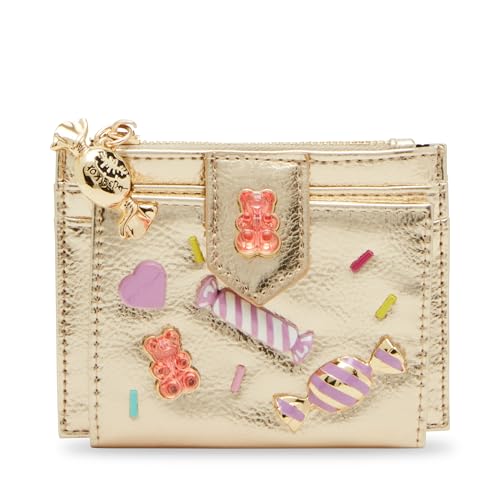 Betsey Johnson Damen Candy Bifold Wallet, Gold, Einheitsgröße Betsey Johnson Damen Candy Bifold Wallet, Gold, Einheitsgröße von Betsey Johnson