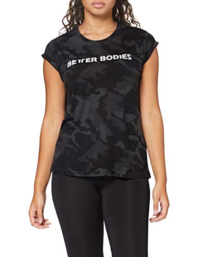 Better Bodies Damen Astoria Tee T-Shirt, Schwarz Camouflage, M Better Bodies Damen Astoria Tee T-Shirt, Schwarz Camouflage, M von Better Bodies
