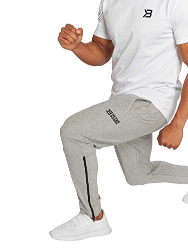 Better Bodies Herren Harlem Zip Pants Hose, grau, XXL Better Bodies Herren Harlem Zip Pants Hose, grau, XXL von Better Bodies