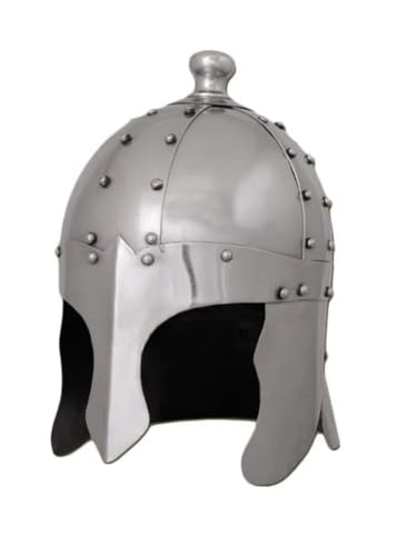 LARP King Arthurs Helm, 1,2 mm, Stahl, Kampf, Sorgenhelm, Rüstung von Better Buy Handicraft von Better Buy Handicraft