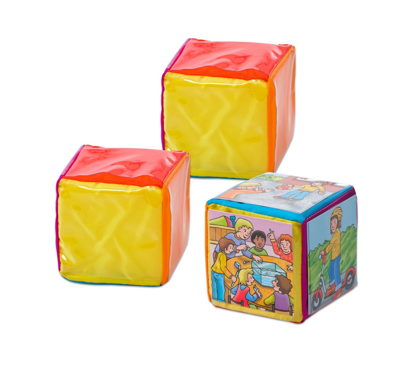 Betzold Lernspielzeug Betzold Pocket Cube – Kreatives Lernspiel - bunter Würfel für Kinder (3-St) von Betzold