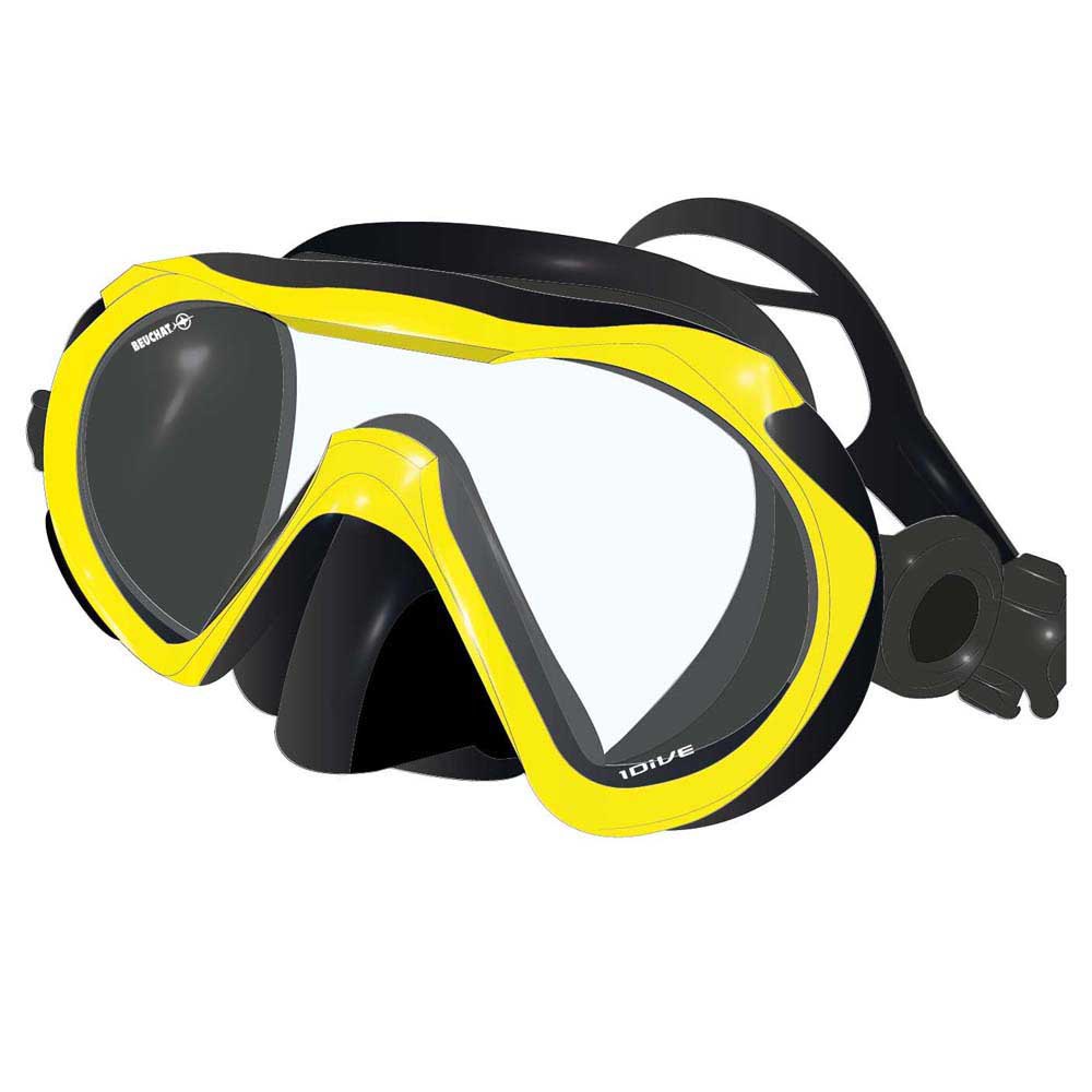 Beuchat 1dive Silicone Diving Mask Gelb von Beuchat