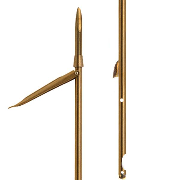 Beuchat 6.5 Mm Spear With Shark Fins And Simple Flopper Spearshaft Golden 150 cm von Beuchat