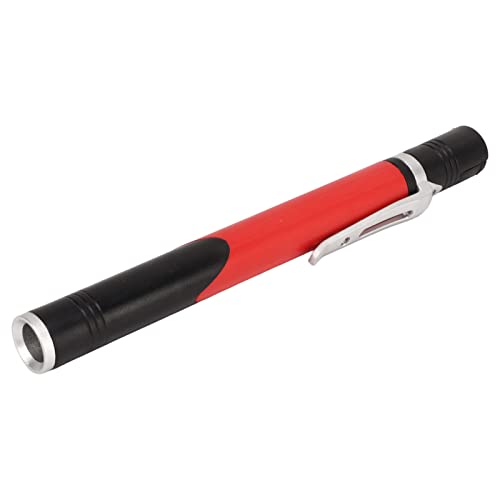 Bewinner LED Pocket Pen Light, Clip-Taschenlampe Im Taschenformat, Kleine Mini-Handtaschenlampe mit Clip für Inspektion, Camping, Outdoor, Wiederaufladbar über USB, IPX4 Wasserdicht (Rot) von Bewinner
