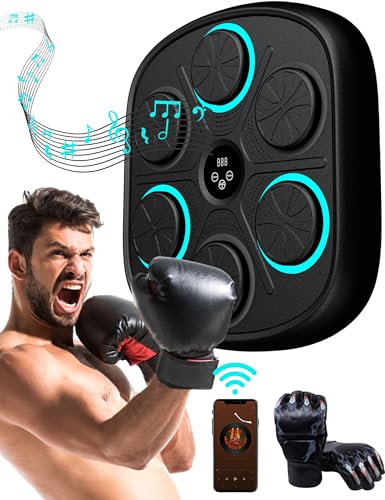 Musik-Boxmaschine für Zuhause, Wandmontage, Intelligentes Musik-Schlagziel mit Boxhandschuhen, Fokus-Agility-Training, Digitale Musik-Boxmaschine für Zuhause und Drinnen Musik-Boxmaschine für Zuhause, Wandmontage, Intelligentes Musik-Schlagziel mit Boxhandschuhen, Fokus-Agility-Training, Digitale Musik-Boxmaschine für Zuhause und Drinnen von Bewinner