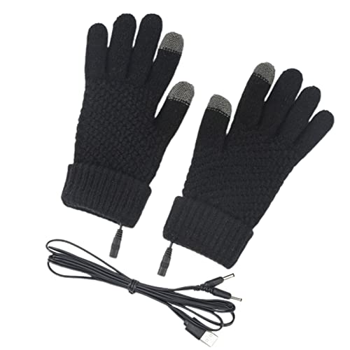 Bexdug Beheizte Winterhandschuhe | Warme Winterhandschuhe mit eingebautem Heizblatt | Zuverlässige elektrische Fahrradhandschuhe mit USB-Ladefunktion für Winter-, Outdoor- und Indoor-Aktivitäten von Bexdug