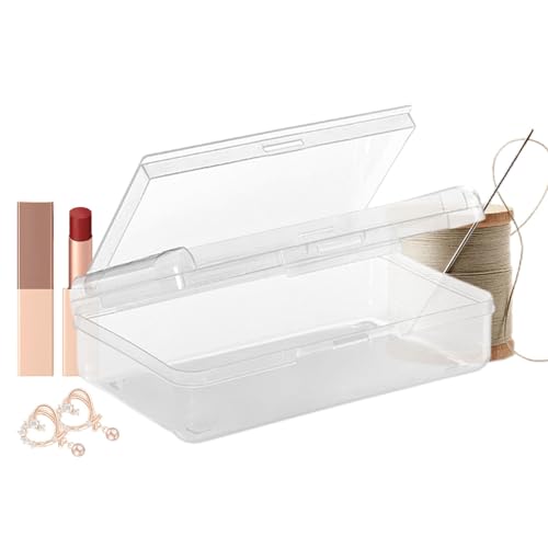 Bexdug Doppelschichtige Schreibwarenbox – Transparente Schreibwarenbox | Große Kapazität Schreibwarentasche, harte Make-up-Box, stapelbare Bastelaufbewahrung für , Mädchen, Reisen, durchsichtig, von Bexdug