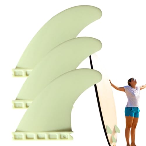 Bexdug Flosse für Paddle Board,Paddle Board Finne - 3Ps Nylon-Fiberglas-Ersatzflossen für Surf - Paddleboard-Zubehör, dekoratives, multifunktionales, einfach zu installierendes Surfzubehör für Short von Bexdug