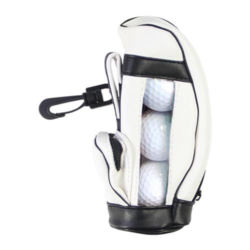 Bexdug Golfballtasche | wasserdichte PU-Golftasche mit Reißverschluss,Robuste Balltasche, Minigolf-Balltasche für Erwachsene, Outdoor, Damen von Bexdug