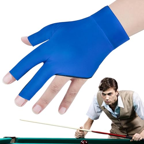 Bexdug Pool-Handschuh,Pool-Handschuh für Linke Hand, Herren - Sport Glove Poolhandschuhe für die Linke Hand,Billard-Handschuh, atmungsaktiv, elastisch, Pool-Queue-Handschuhe für Damen und Herren von Bexdug