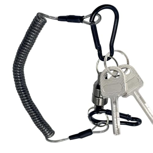 Bexdug Rucksack-Karabiner-Clip, Bergsteiger-Clips | Leistungsstarke Magnet-Wander-Wasserflaschen-Kletterschnalle - Coil Design Gepäckbefestigungskarabiner Outdoor von Bexdug