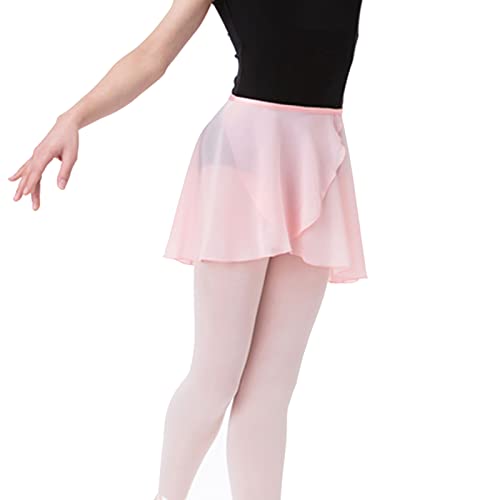 Bezioner Ballettrock Wickelrock Tanz Rock aus Chiffon Mit Taille Krawatte für Mädchen und Damen Rosa L Bezioner Ballettrock Wickelrock Tanz Rock aus Chiffon Mit Taille Krawatte für Mädchen und Damen Rosa L von Bezioner