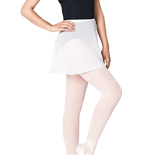 Bezioner Ballettrock Wickelrock Tanz Rock aus Chiffon Mit Taille Krawatte für Mädchen und Damen Weiß M Bezioner Ballettrock Wickelrock Tanz Rock aus Chiffon Mit Taille Krawatte für Mädchen und Damen Weiß M von Bezioner