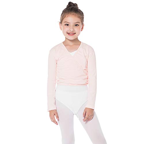 Bezioner Kinder Ballett Wickeljacke Gymnastik Tanz Ballettjacke Lange Ärmel für Mädchen Damen Rosa L Bezioner Kinder Ballett Wickeljacke Gymnastik Tanz Ballettjacke Lange Ärmel für Mädchen Damen Rosa L von Bezioner