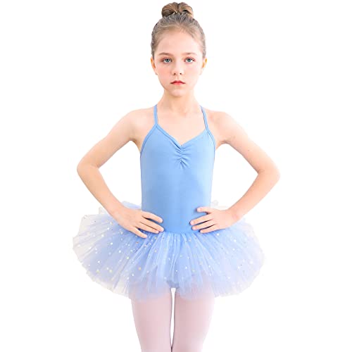 Bezioner Kinder Ballettkleidung Tütü Ballettkleid Mädchen Baumwolle Balletttrikot Ballettanzug Tanzbody Tanzkleid mit Rock Blau 140 Bezioner Kinder Ballettkleidung Tütü Ballettkleid Mädchen Baumwolle Balletttrikot Ballettanzug Tanzbody Tanzkleid mit Rock Blau 140 von Bezioner