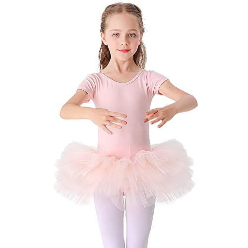 Bezioner Kinder Ballettkleidung Tütü Ballettkleid Mädchen Baumwolle Balletttrikot Kurzarm Ballettanzug Tanzbody mit Rock Rosa Offener Schritt mit Knopf 140 Bezioner Kinder Ballettkleidung Tütü Ballettkleid Mädchen Baumwolle Balletttrikot Kurzarm Ballettanzug Tanzbody mit Rock Rosa Offener Schritt mit Knopf 140 von Bezioner