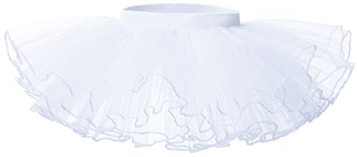 Bezioner Tütü Rock Mädchen Tüllrock Ballett Röcke Tutu Ballettrock Prinzessin Minirock für Party Kostüm Classic Tanzbekleidung Weiß L 7-9 Jahre von Bezioner