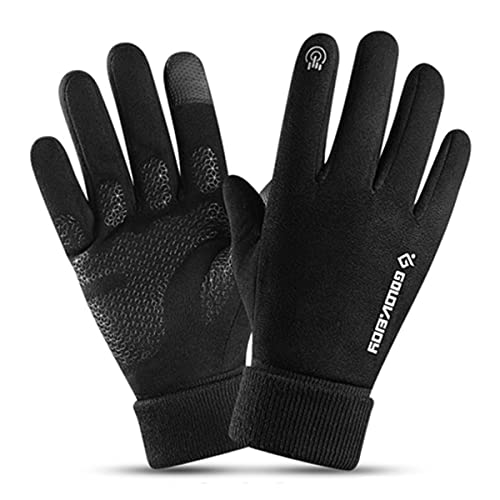 Handschuh, Handschuhe, warme Winterhandschuhe, Herren- und Damen-Winterhandschuhe, Touchscreen-Textnachrichten, warme Handschuhe, mit warmem, weichem Strickfutter, elastischen Bündchen(XL) von BgnEhRfL