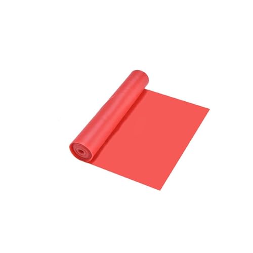 Übungsbänder, Widerstandsbänder, 1,5/2,0 Meter, Yoga-Sport-Widerstandsbänder, Pilates-Training, Fitness-Übungen, Heim-Fitnessstudio, elastisches Band aus Naturkautschuklatex(Red,1500x150mm) von BgnEhRfL