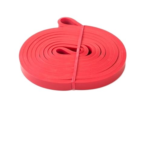 Übungsbänder, Widerstandsbänder, 1 Stück Widerstandsbänder, elastisches Gummi-Übungs-Klimmzugband, Bodybuilding, Stärkung von Pilates, Fitnessgeräte, Gurt, Fitnessstudio(Red) von BgnEhRfL