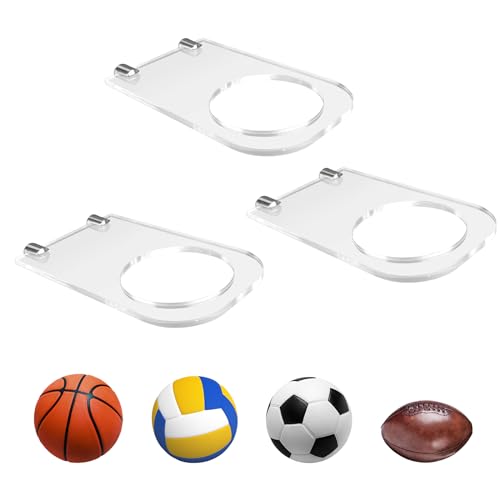 BiJun Ball Halterung Wandmontage Ballständer Ständer Transparent Display Halter Ballständer, Acrylständer Ball Halter Ständer Für Basketball Fußball Volleyball Softball Rugby Ball BiJun Ball Halterung Wandmontage Ballständer Ständer Transparent Display Halter Ballständer, Acrylständer Ball Halter Ständer Für Basketball Fußball Volleyball Softball Rugby Ball von BiJun