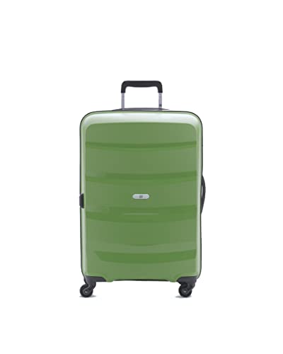 BIBA Reisekoffer mit Rollen Unisex aus Polypropylen, Mittel Koffer mit Trolley Travel Carri G CR24, Griffwagen, Reißverschluss, PP Polypropylen, Grüne Farbe BIBA Reisekoffer mit Rollen Unisex aus Polypropylen, Mittel Koffer mit Trolley Travel Carri G CR24, Griffwagen, Reißverschluss, PP Polypropylen, Grüne Farbe von Biba