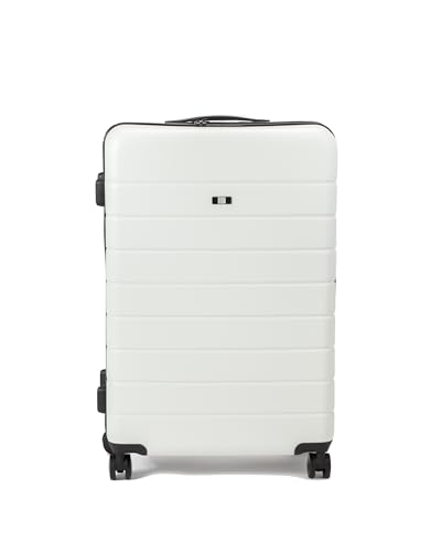 Biba Reisekoffer mit Rollen Unisex aus ABS, Mittel Koffer mit Trolley Travel Ivo G IG24, Griffwagen, Reißverschluss und TSA-Verschluss, ABS, Farbe Weiß Biba Reisekoffer mit Rollen Unisex aus ABS, Mittel Koffer mit Trolley Travel Ivo G IG24, Griffwagen, Reißverschluss und TSA-Verschluss, ABS, Farbe Weiß von Biba