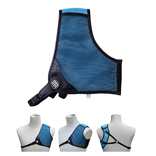 BICASTER Brustschutz für Bogensport RH gepolstert verstellbar (Blau, S) von BICASTER