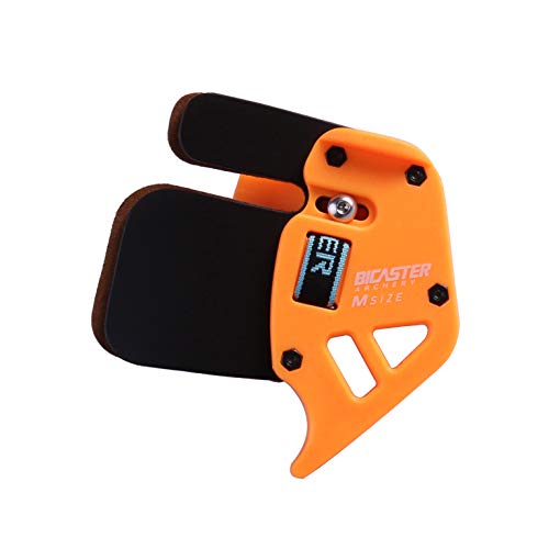 BICASTER Bogenschießen Fingerschutz aus echtem Leder, rechts, Orange, Größe XS BICASTER Bogenschießen Fingerschutz aus echtem Leder, rechts, Orange, Größe XS von BICASTER