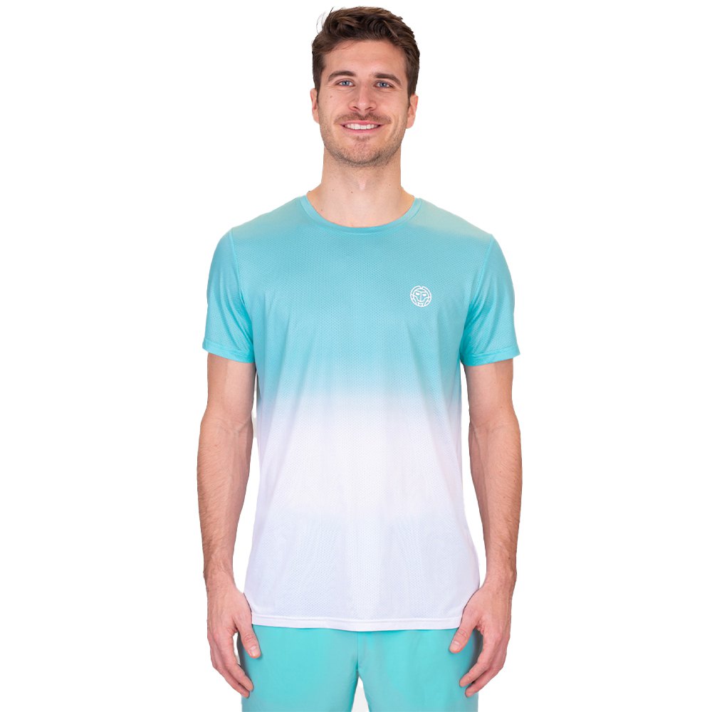 Bidi Badu Crew Gradiant Short Sleeve T-shirt Weiß,Blau L Mann von Bidi Badu