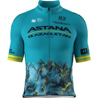 ASTANA QAZAQSTAN 2024 Kurzarmtrikot, für Herren, Größe L, Rennrad Trikot, von Biemme