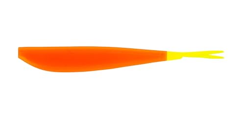 Big Bite Baits 10,2 cm schmaler Elritze/Flammenwerfer mit Chartreuse-Schwanz, 10 Stück von Big Bite Baits