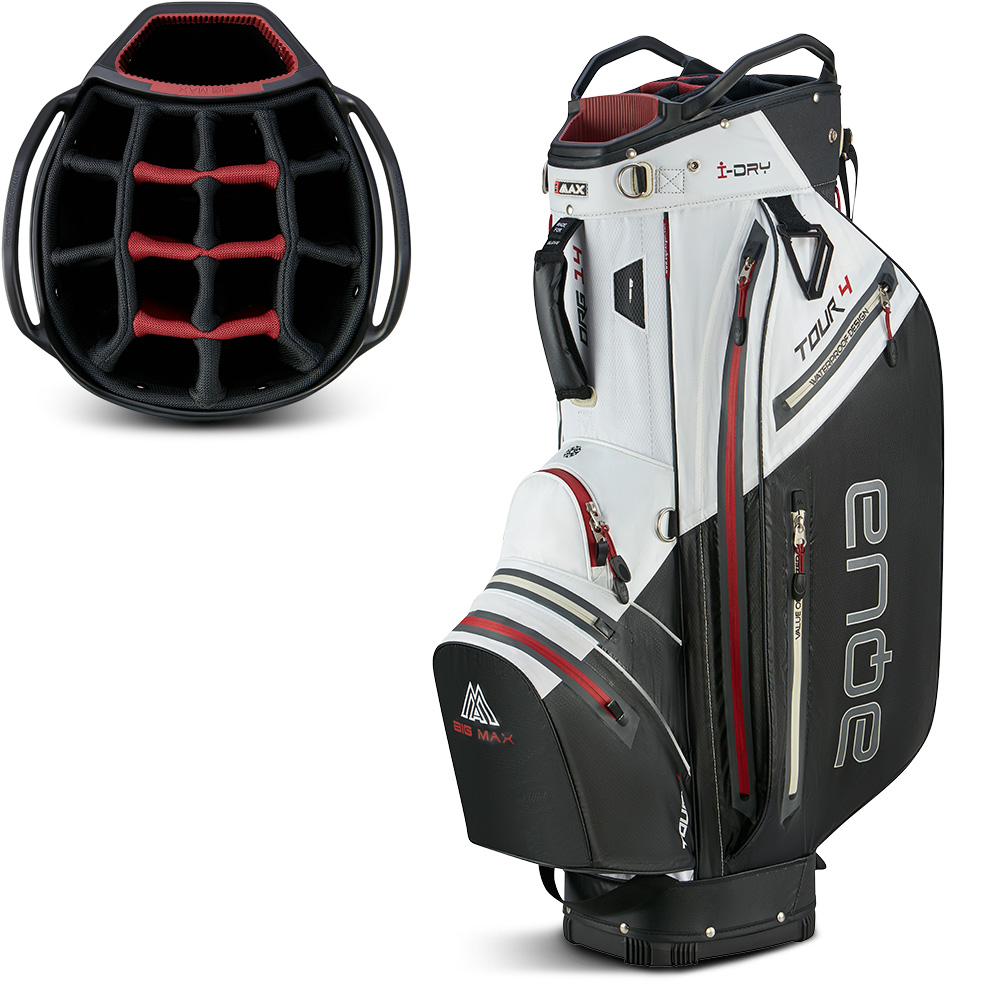'Big Max Aqua Tour 4 Cartbag weiss/schwarz/rot' 'Big Max Aqua Tour 4 Cartbag weiss/schwarz/rot' von Big Max