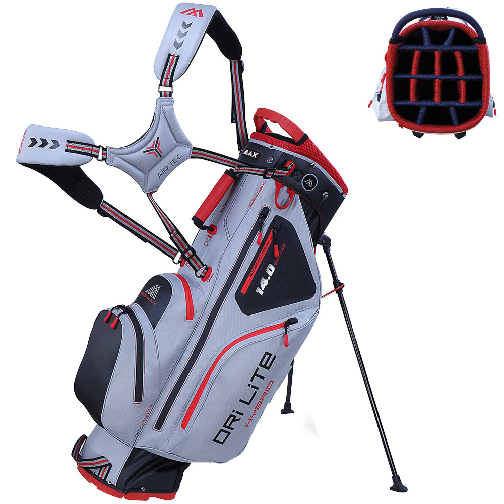 'Big Max Dri Lite Hybrid Standbag grau/schwarz/rot' 'Big Max Dri Lite Hybrid Standbag grau/schwarz/rot' von Big Max