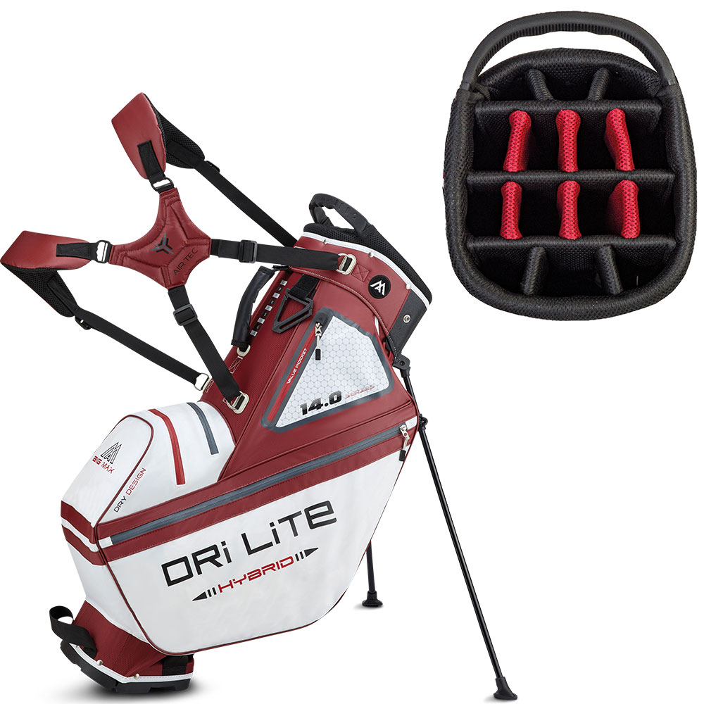 'Big Max Dri Lite Hybrid Tour Standbag weiss/rot' von Big Max