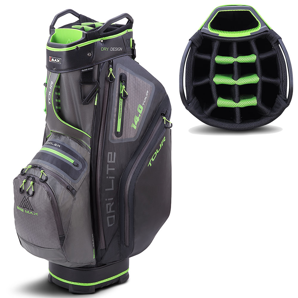 'Big Max Dri Lite Tour Cartbag grau/schwarz/lime' von Big Max