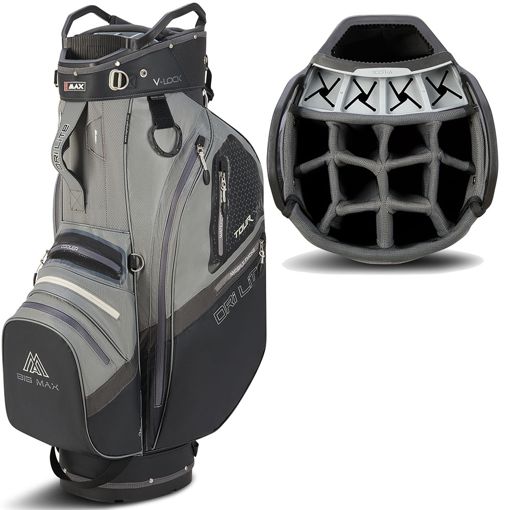 'Big Max Dri Lite V-4 Organizer Cartbag grau/schwarz' 'Big Max Dri Lite V-4 Organizer Cartbag grau/schwarz' von Big Max