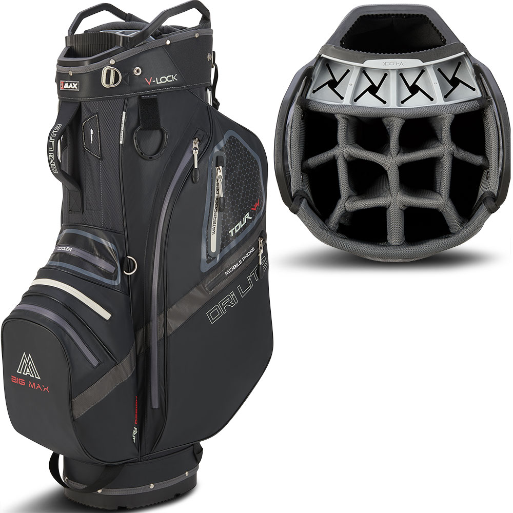 'Big Max Dri Lite V-4 Organizer Cartbag schwarz' 'Big Max Dri Lite V-4 Organizer Cartbag schwarz' von Big Max