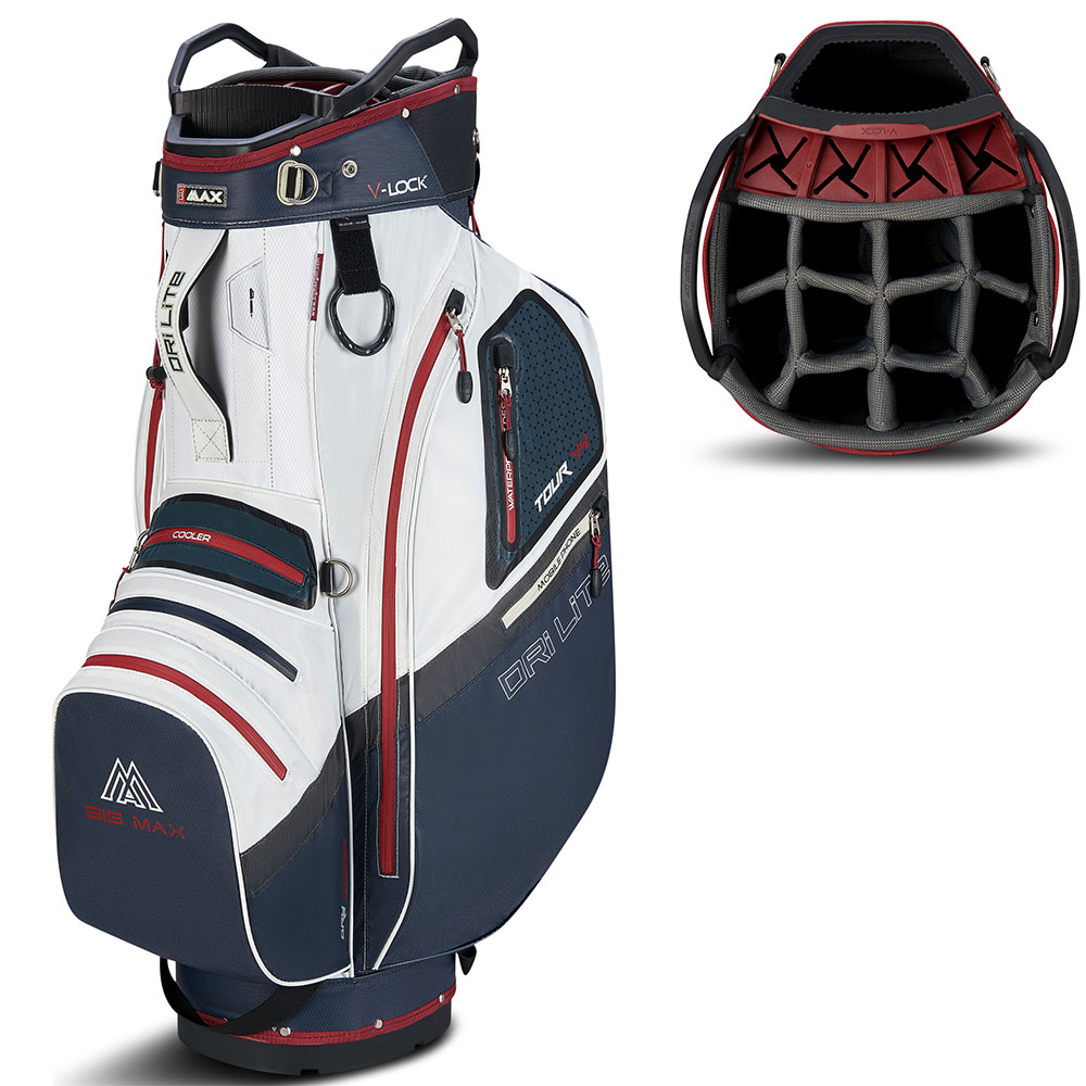 'Big Max Dri Lite V-4 Organizer Cartbag weiss/navy/rot' 'Big Max Dri Lite V-4 Organizer Cartbag weiss/navy/rot' von Big Max